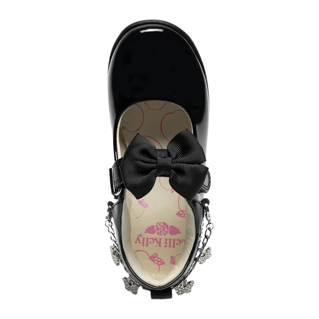Lelli Kelly LK8490 Izzy F Fit Black Patent School Shoes - Image 3