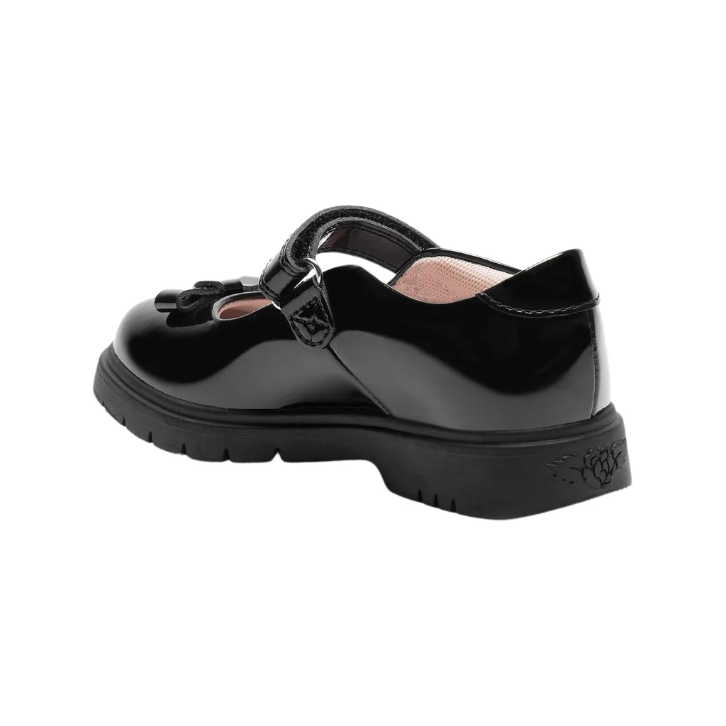 Lelli Kelly LK8506 Miss LK Jolie Black, Blue, Grey, Brown Patent Bow School Shoes - Image 3