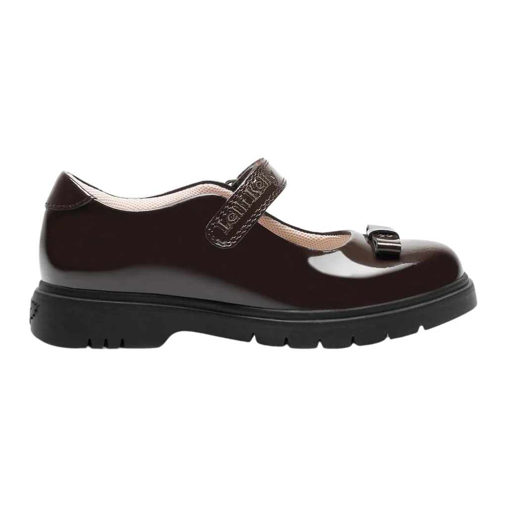 Lelli Kelly LK8506 Miss LK Jolie Black, Blue, Grey, Brown Patent Bow School Shoes - Image 5
