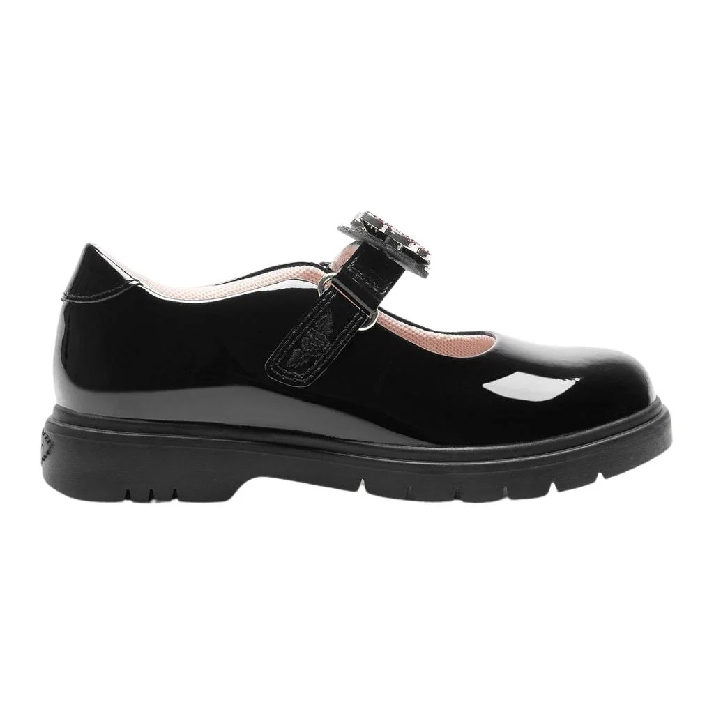Lelli Kelly LK8510 (NE03) Luna 3 Butterfly Black Patent School Shoes - Image 7