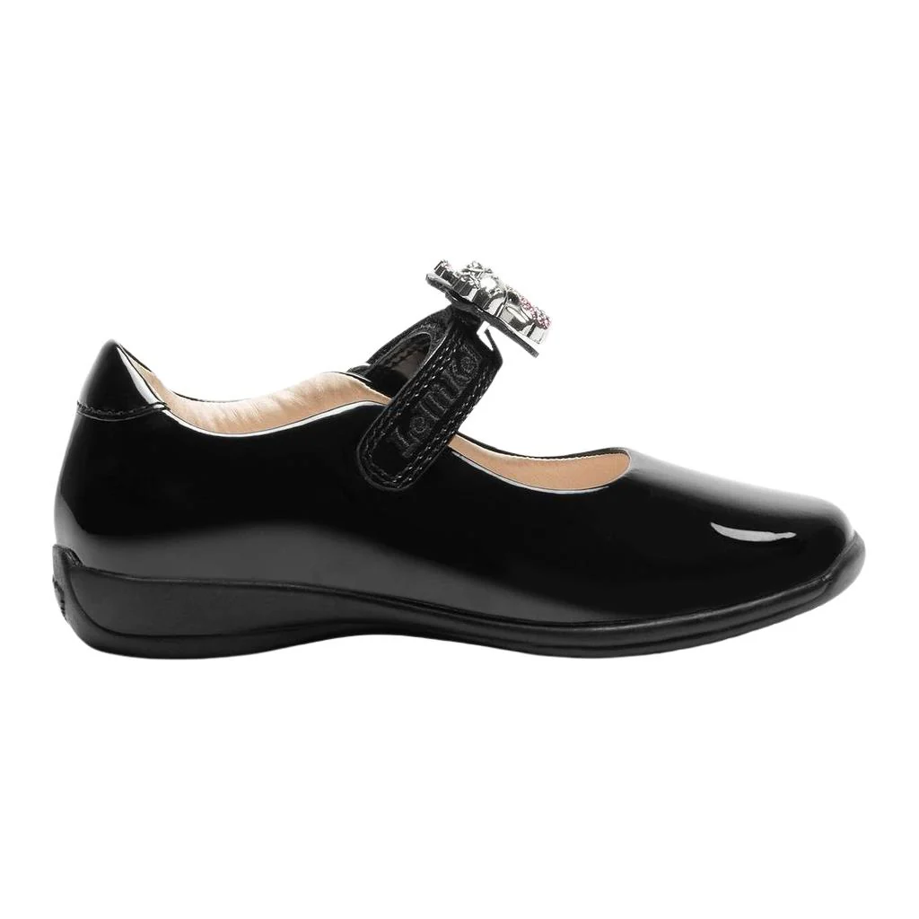 Lelli Kelly LK8616 (NE03) Bianca Unicorn Black Patent School Shoes - Image 5