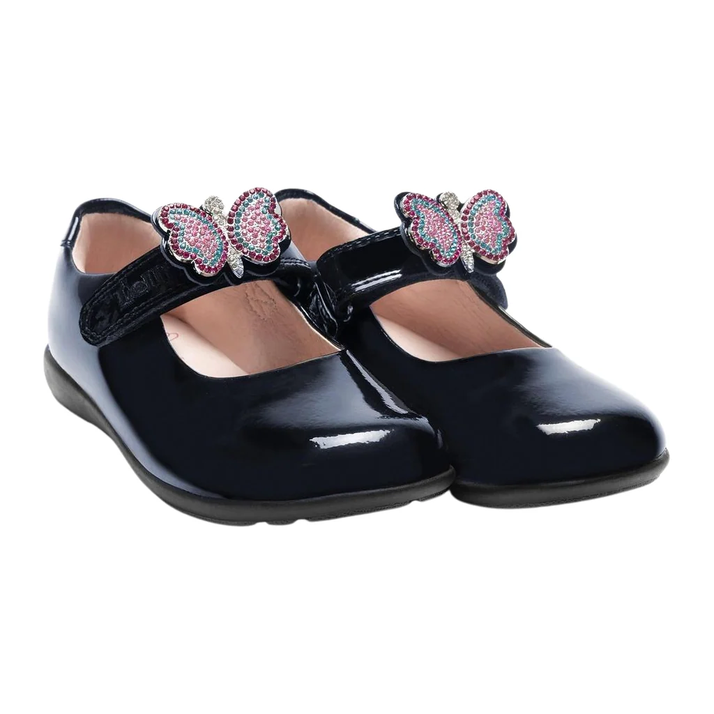 Lelli Kelly LK8641 Luna Butterfly Patent Wide Fit G School Shoes - Image 8