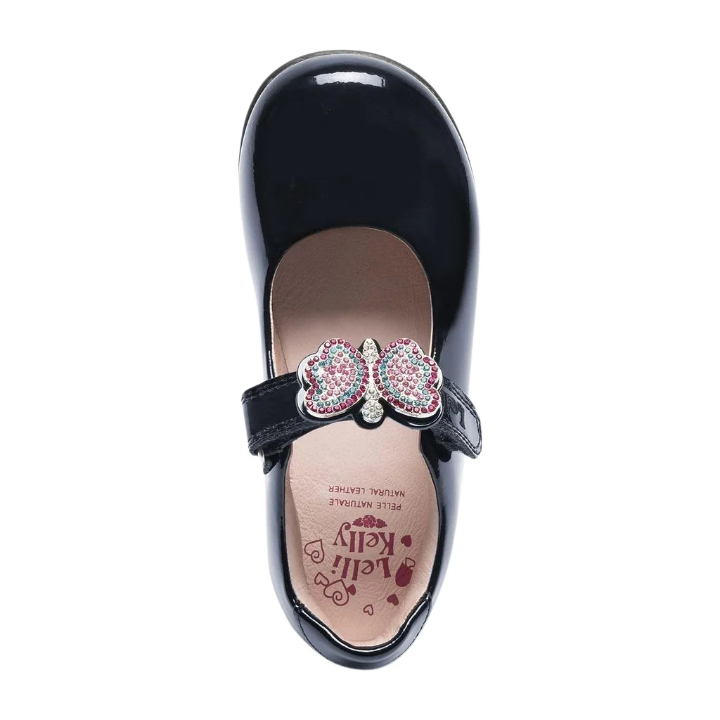 Lelli Kelly LK8641 Luna Butterfly Patent Wide Fit G School Shoes - Image 9