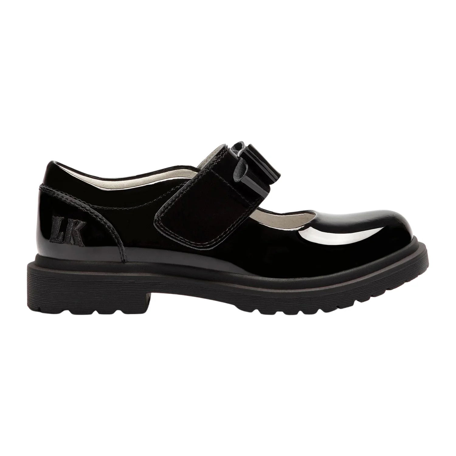 Lelli Kelly LK8656 (DB01) Helen Black Bow Patent School Shoes - Image 2