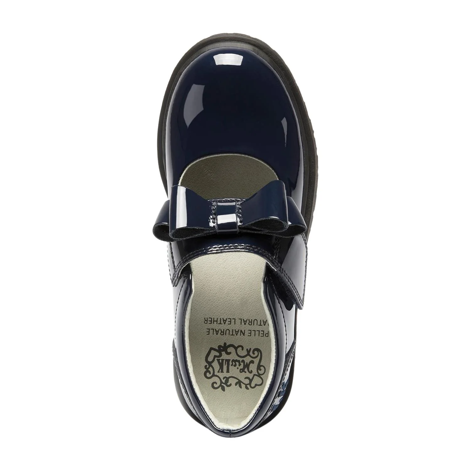 Lelli Kelly LK8656 (DE01) Helen Navy Bow Patent School Shoes - Image 4