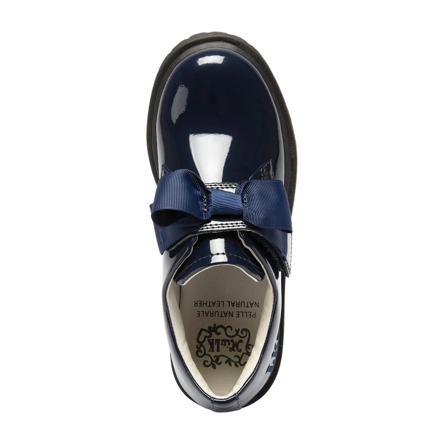 Lelli Kelly LK8658 (DE01) Faye Navy Bow Patent School Shoes - Image 4