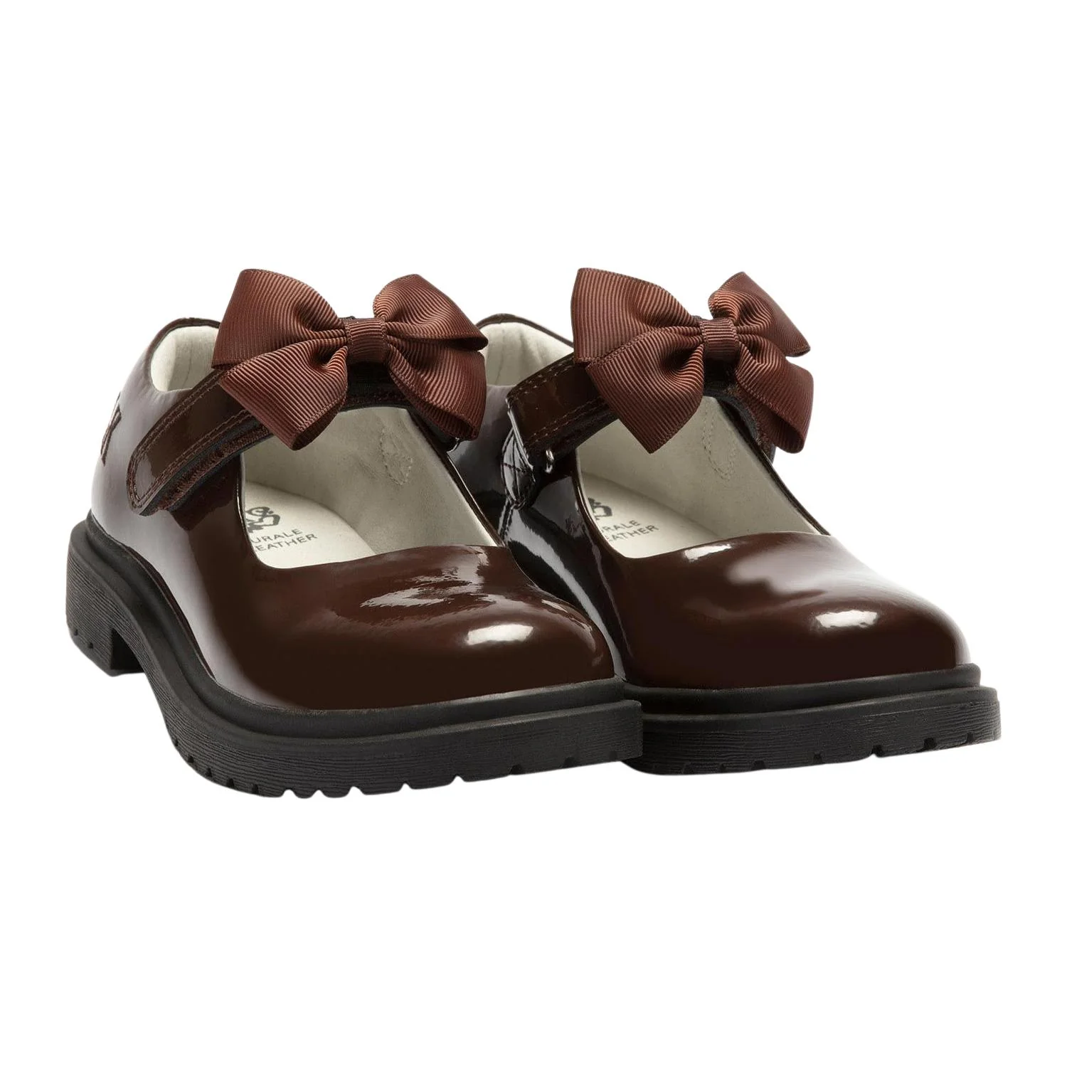 Lelli Kelly LK8661 (DJ01) Maisie Brown Bow Patent School Shoes - Image 5