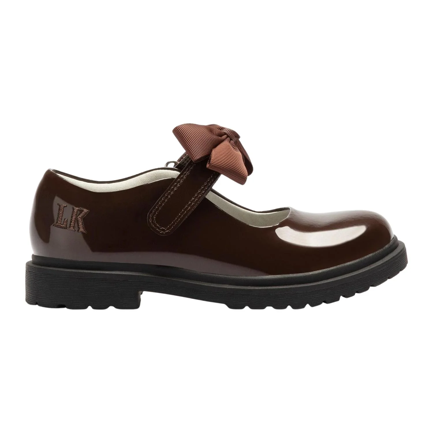Lelli Kelly LK8661 (DJ01) Maisie Brown Bow Patent School Shoes - Image 6