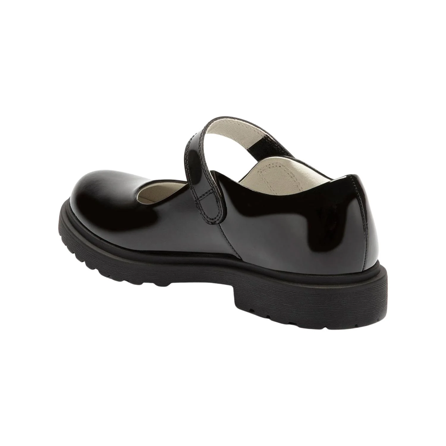 Lelli Kelly LK8664 (DB01) Zoe Button Black Patent School Shoes - Image 2