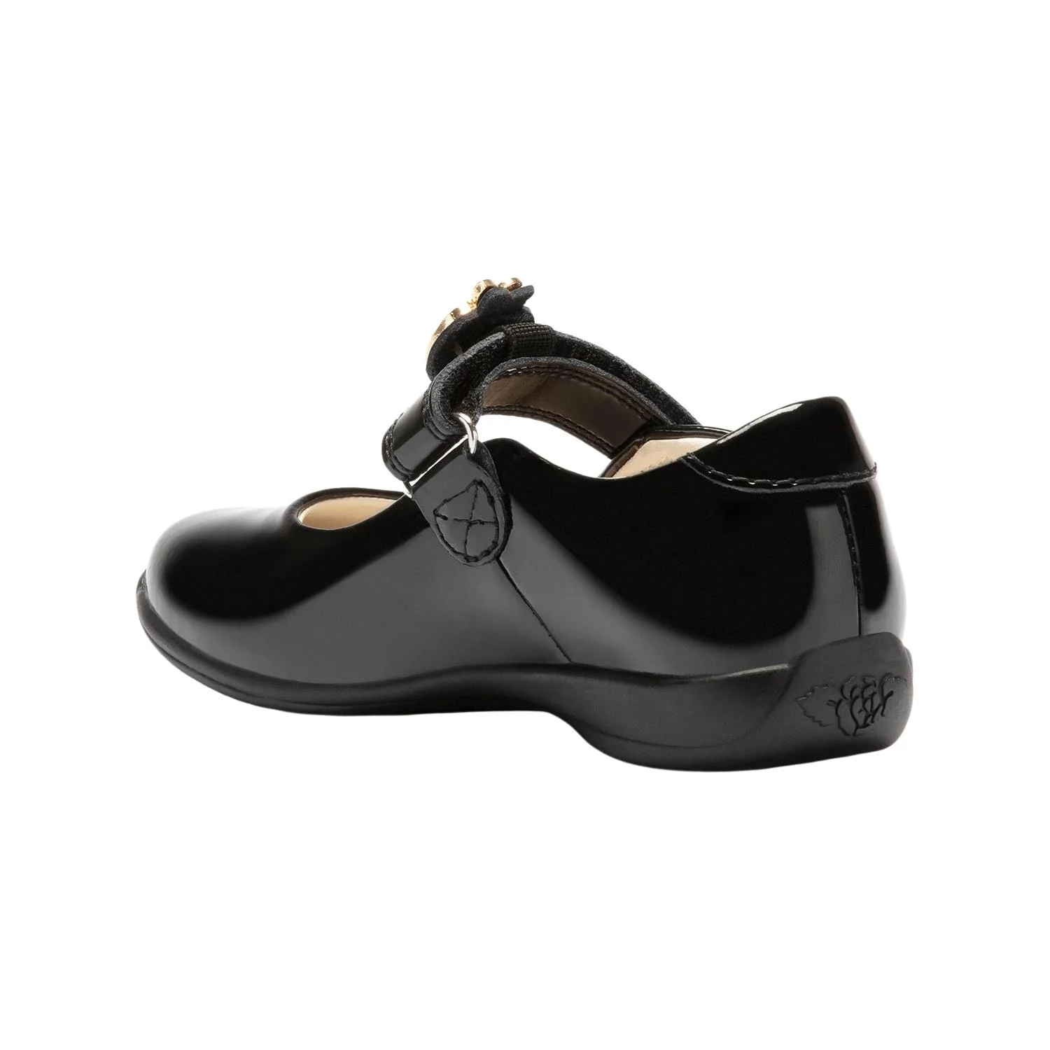 Lelli Kelly LK8712 (DB01) Fior Di Mela Black Patent Apple School Shoes - Image 3