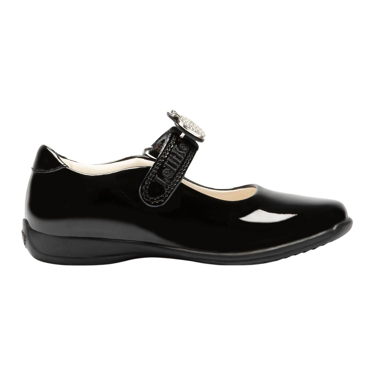 Lelli Kelly LK8717 (DB01) Limited Edition Apple Black Patent School Shoes - Image 2