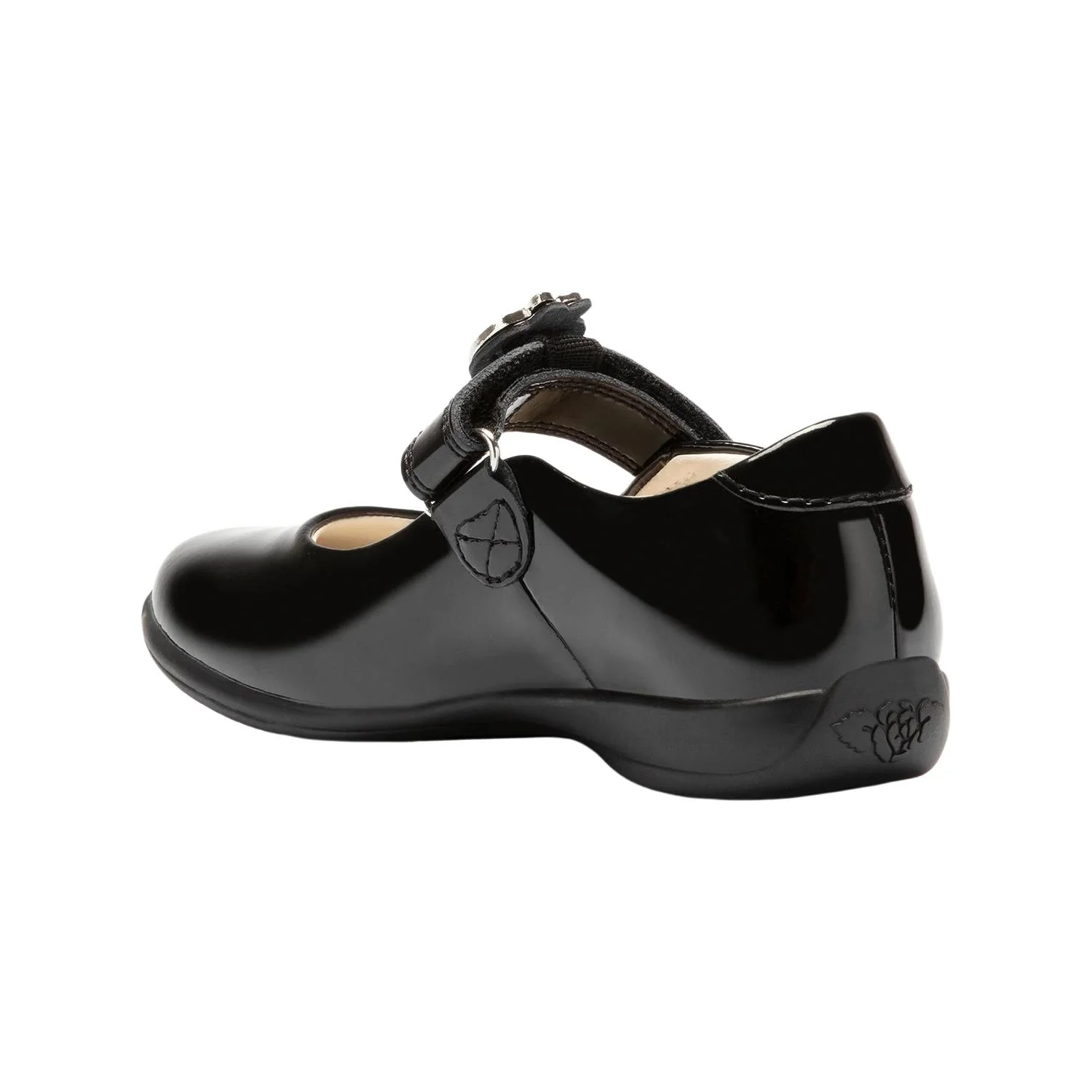 Lelli Kelly LK8717 (DB01) Limited Edition Apple Black Patent School Shoes - Image 3