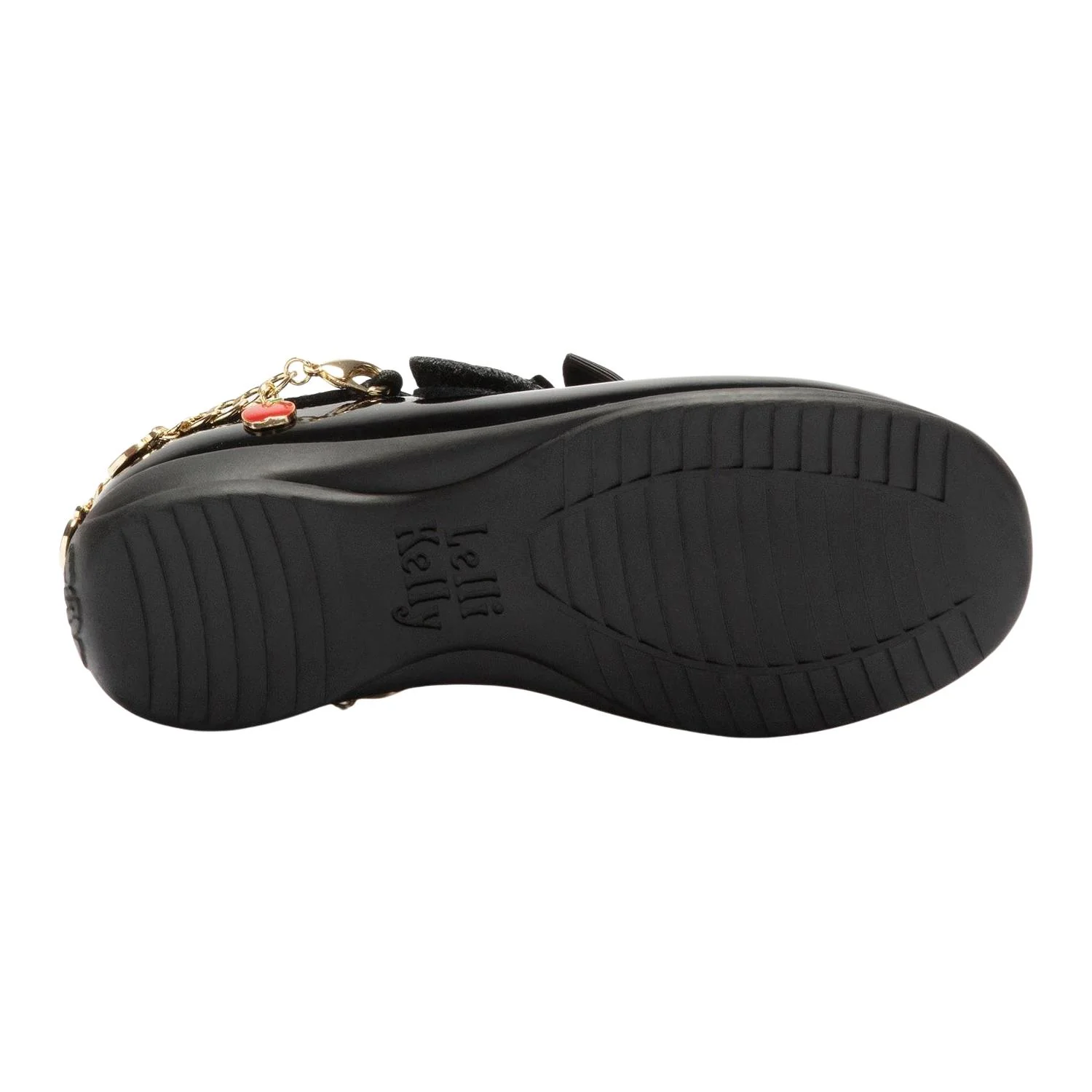 Lelli Kelly LK8729 (DB01) Apple Charm Black Patent Wide Fit School Shoes - Image 6