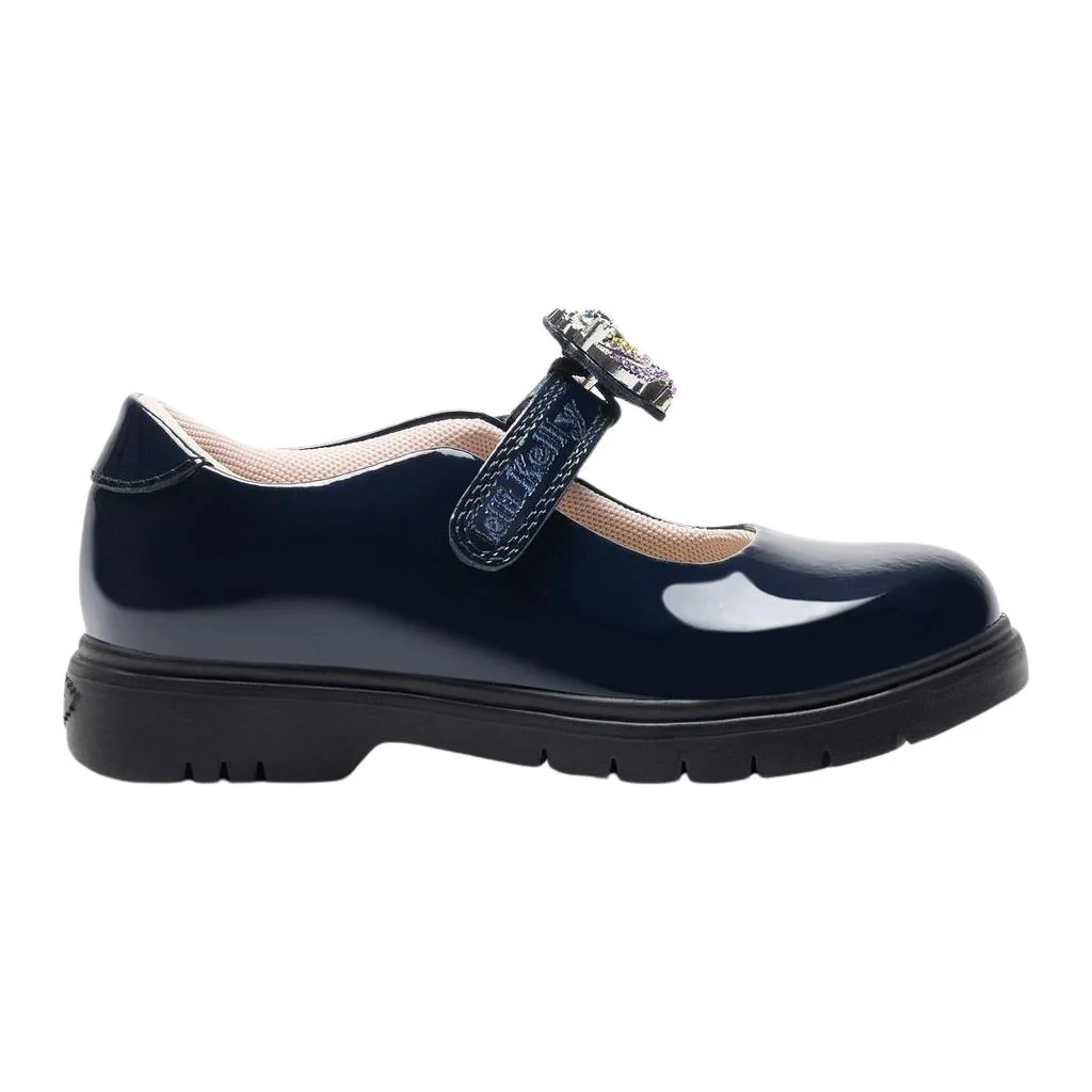 Lelli Kelly LK8916 (BL03) Bianca 3 Unicorn Navy Blue Patent School Shoes - Image 2
