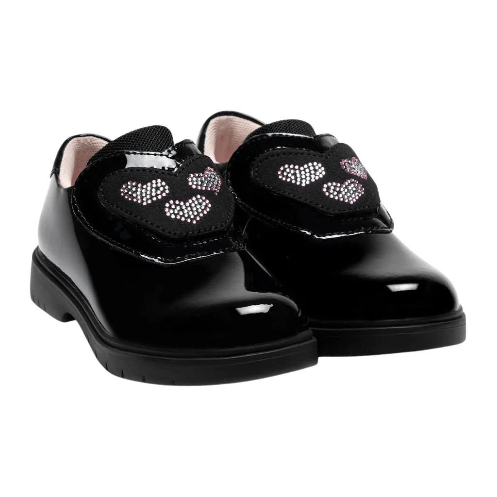 Lelli Kelly Eloise Black Patent School Shoes LK8944 NE03