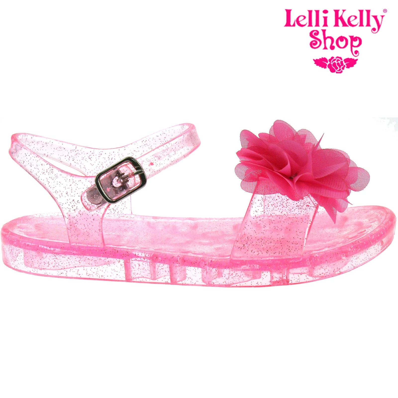 Lelli Kelly LK9944 (AC98) Transparent Pink Fiore Sandals - Image 2