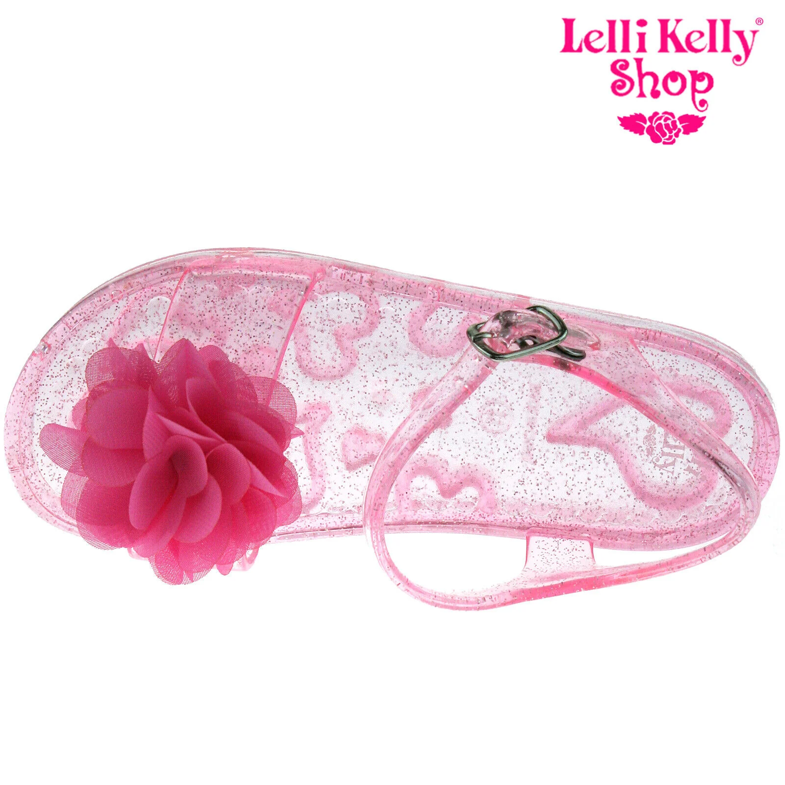 Lelli Kelly LK9944 (AC98) Transparent Pink Fiore Sandals - Image 4