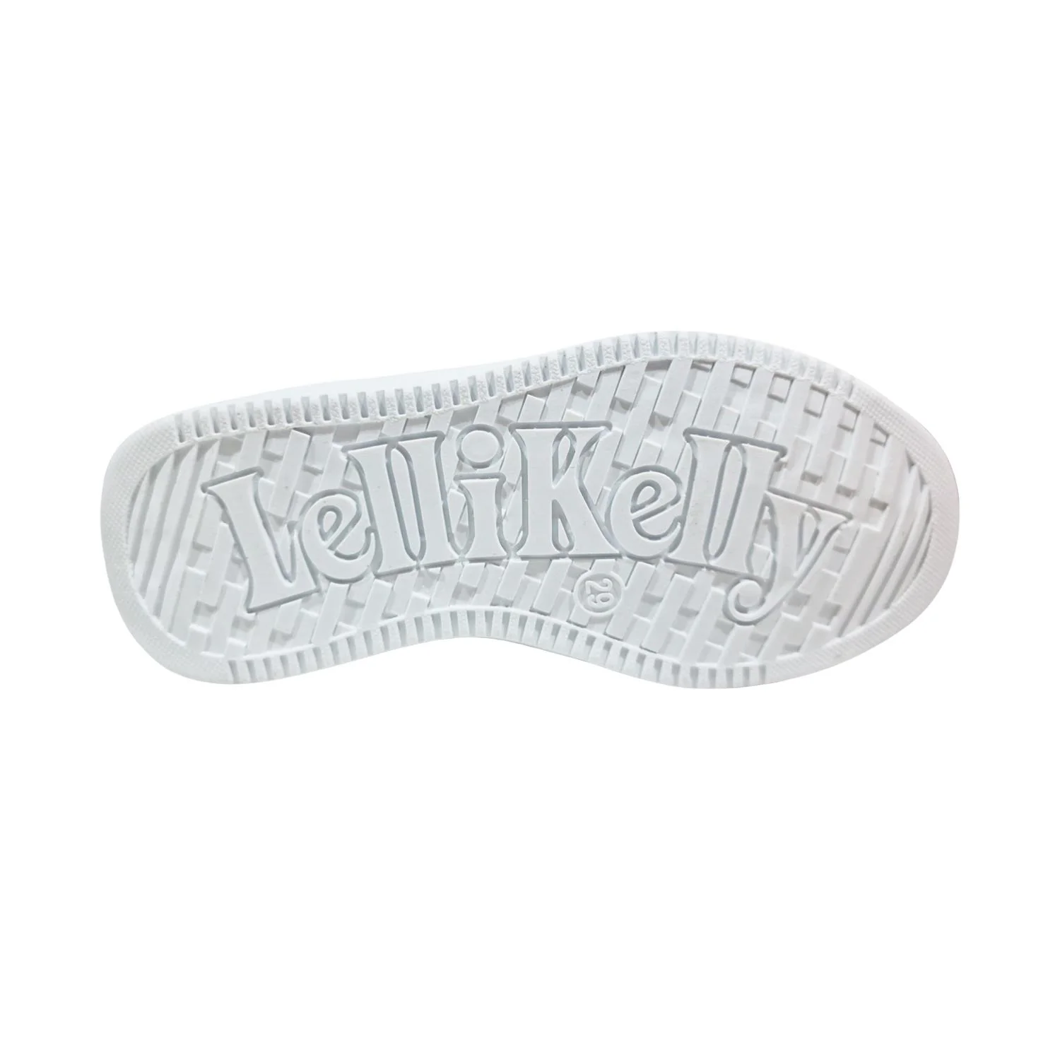 Lelli Kelly LKAA4013 (BI01) Cinzia White Faux Leather Mesh Diamante Trainers - Image 4