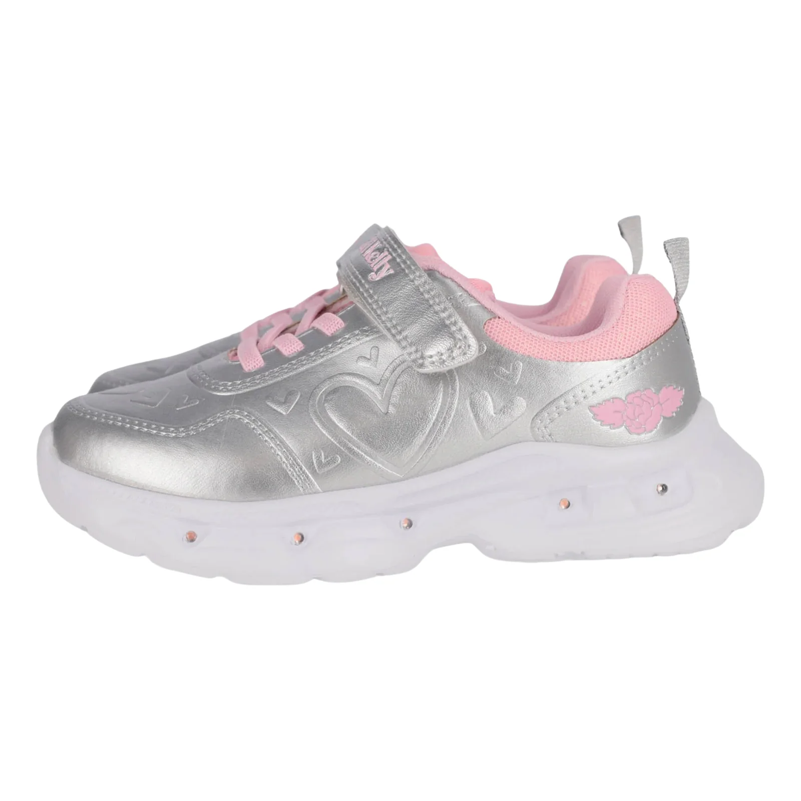 Lelli Kelly Marielle Silver Light Up Trainers LKAL5263