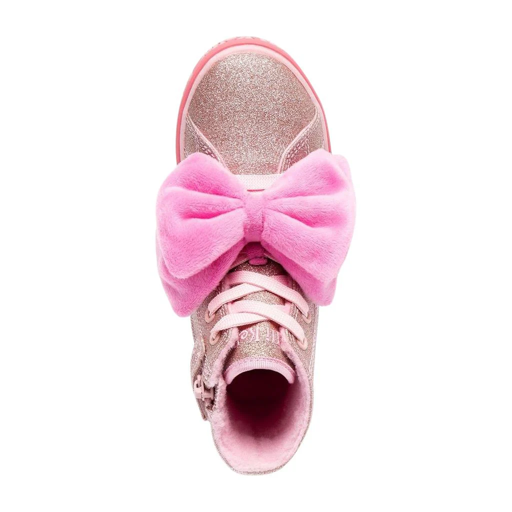 Lelli Kelly LKEA5405 Rue Pink Glitter High Top Trainers - Image 4