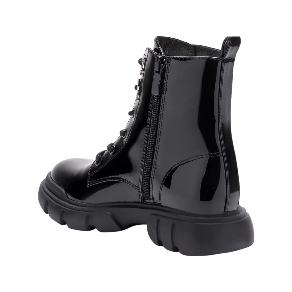 Lelli Kelly LKHH5300 Malika Side Zip Black Patent Boots - Image 4
