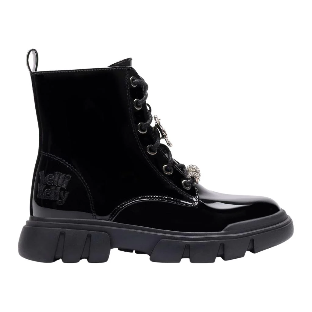 Lelli Kelly LKHH5313 Teresa Side Zip Black Patent Boots - Image 3
