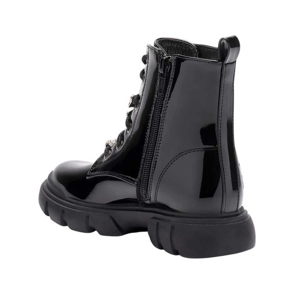 Lelli Kelly LKHH5313 Teresa Side Zip Black Patent Boots - Image 4