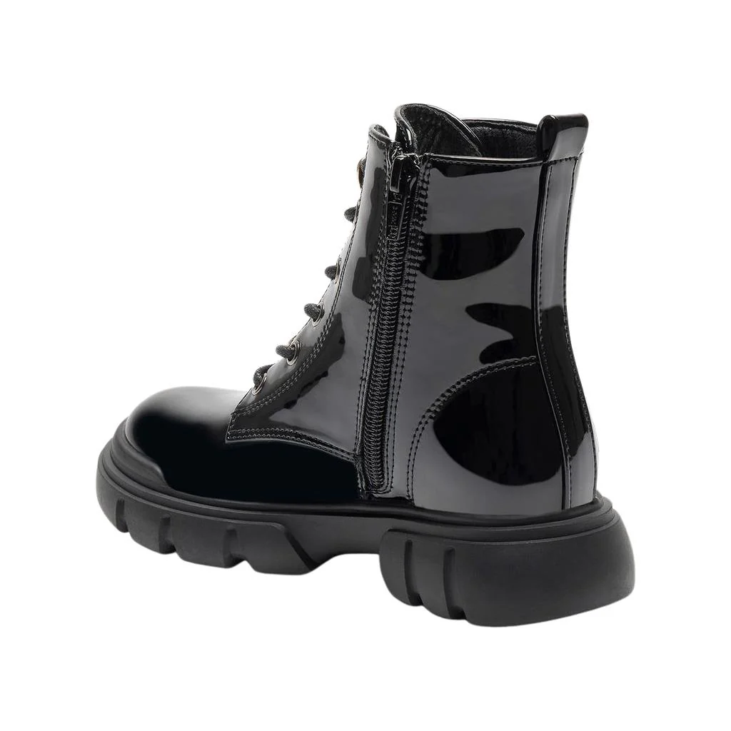 Lelli Kelly LKHH5314 Gemma Side Zip Black Patent Boots - Image 3