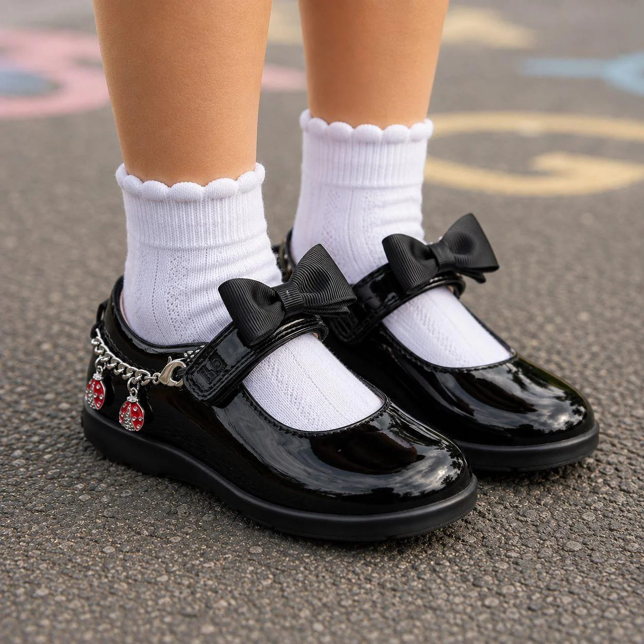 Lelli Kelly Ladybird G Fit Patent School Shoes LKSA8496 - Image 8