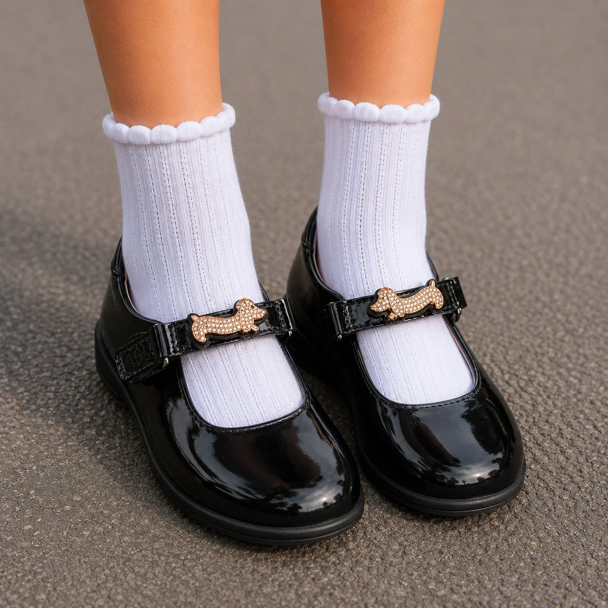 Lelli Kelly Taylor F Fit Patent School Shoes LKSI8466 - Image 8