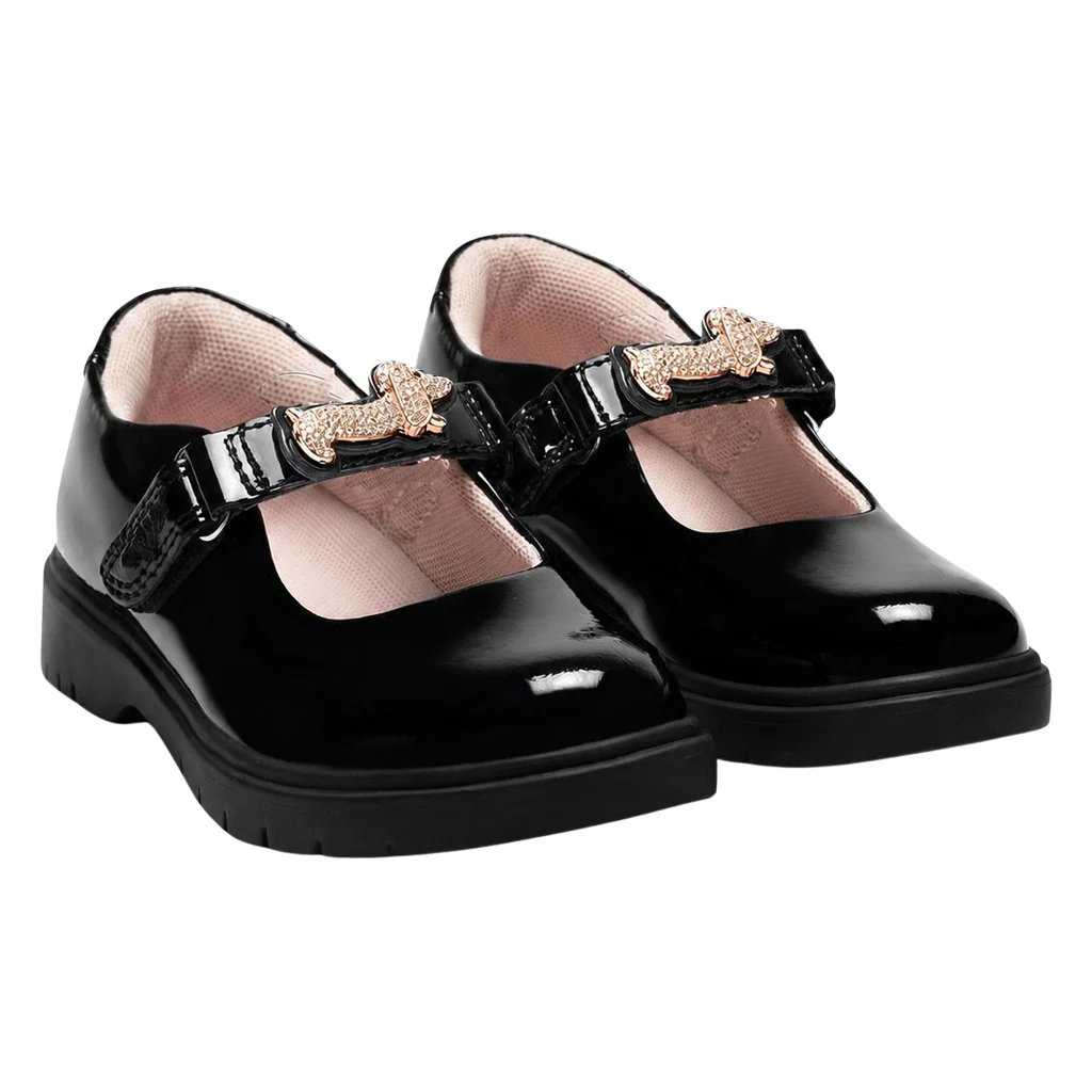 Lelli Kelly Taylor Black Patent School Shoes LKSI8966