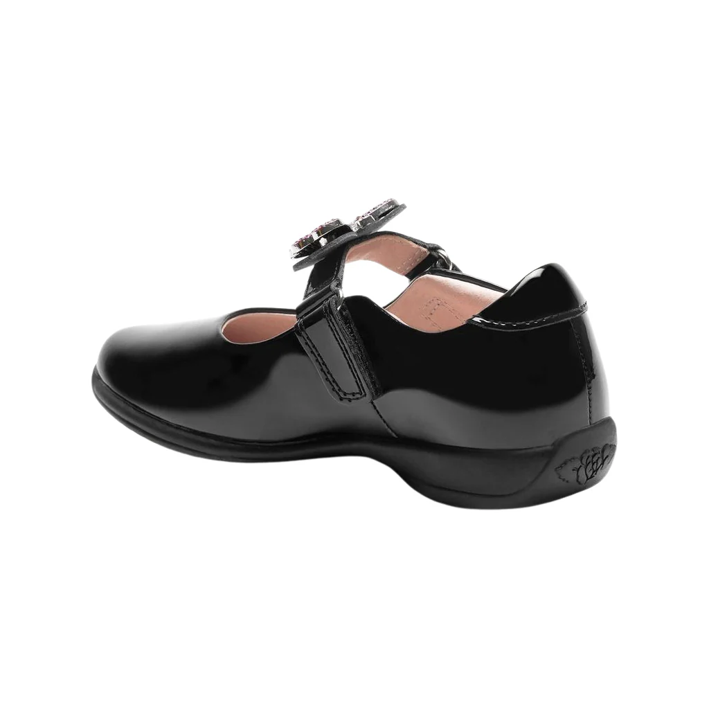 Lelli Kelly Luna Butterfly Black Patent Interchangeable School Shoes LK8411 (NE03) - Image 3
