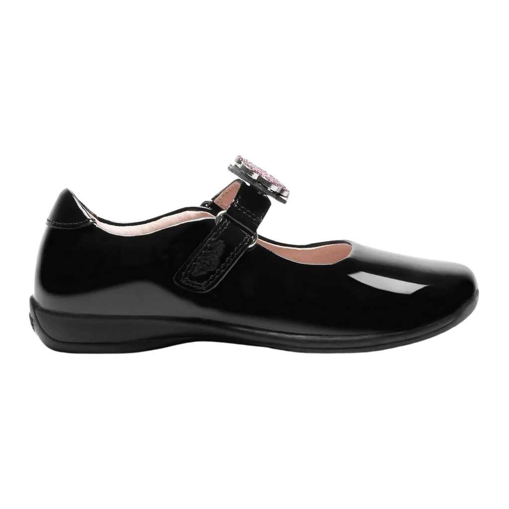 Lelli Kelly Luna Butterfly Black Patent Interchangeable School Shoes LK8411 (NE03) - Image 5