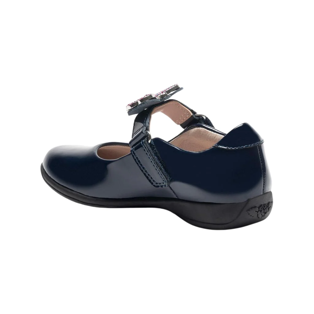 Lelli Kelly Luna Butterfly Blue Patent Interchangeable School Shoes LK8411 (BL03) - Image 4