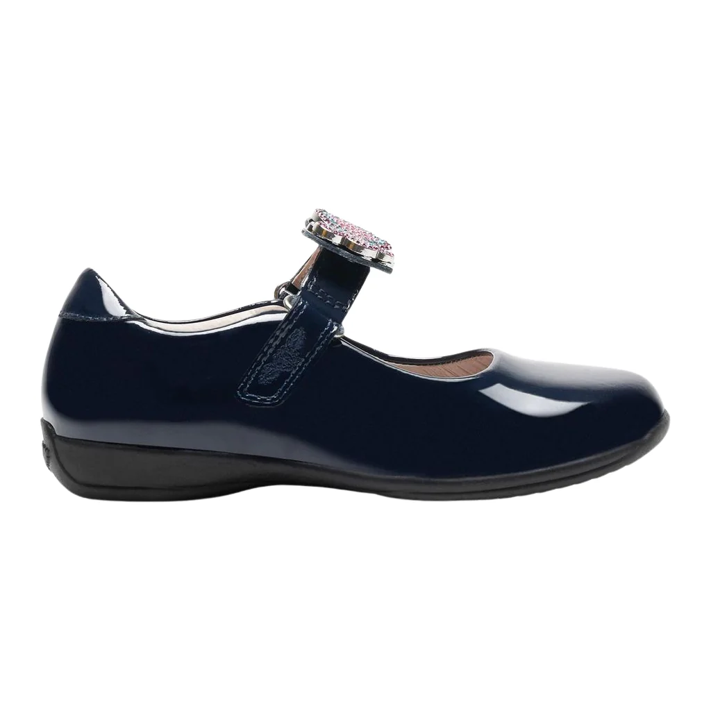 Lelli Kelly Luna Butterfly Blue Patent Interchangeable School Shoes LK8411 (BL03) - Image 6