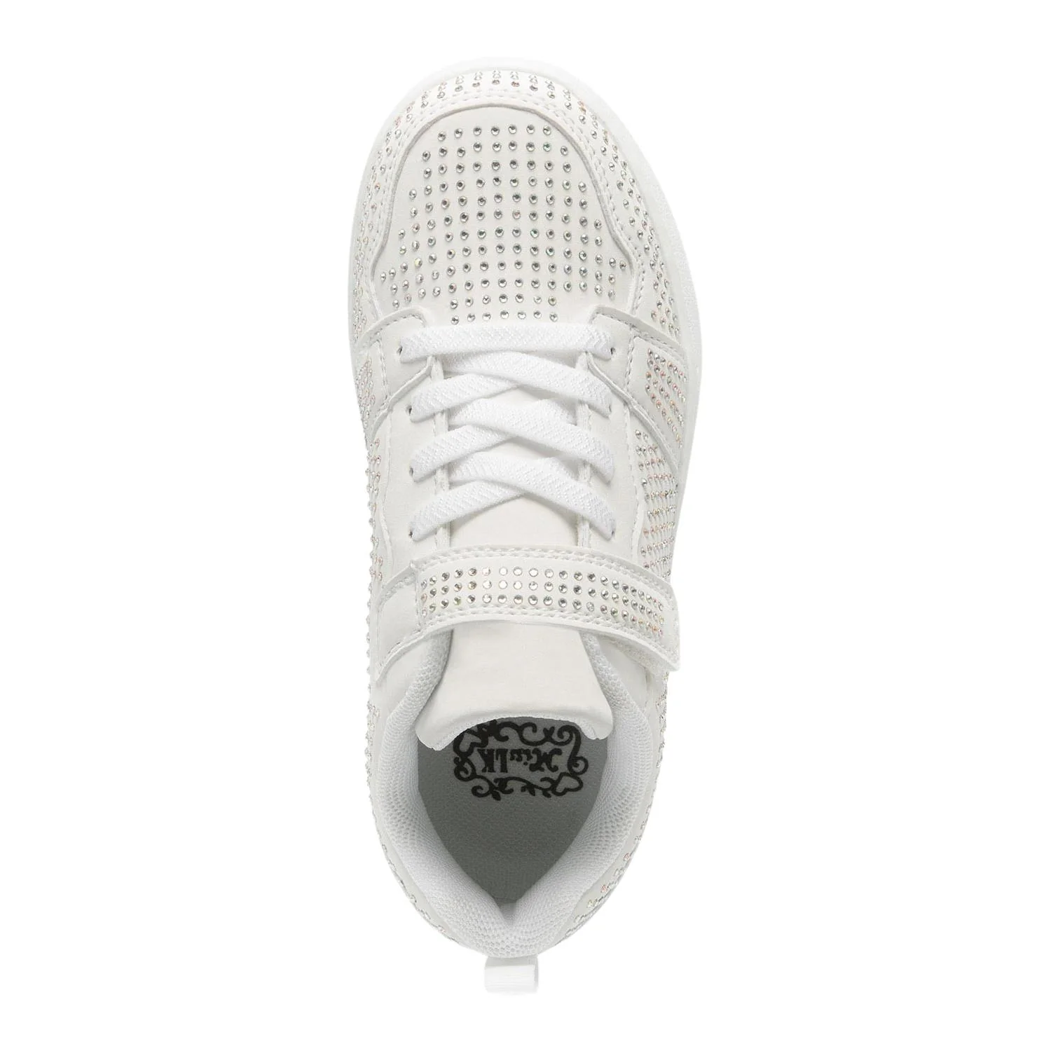 Lelli Kelly MLAA4000 (BI01) Grace Low White Rhinestone Easy On Trainers - Image 3