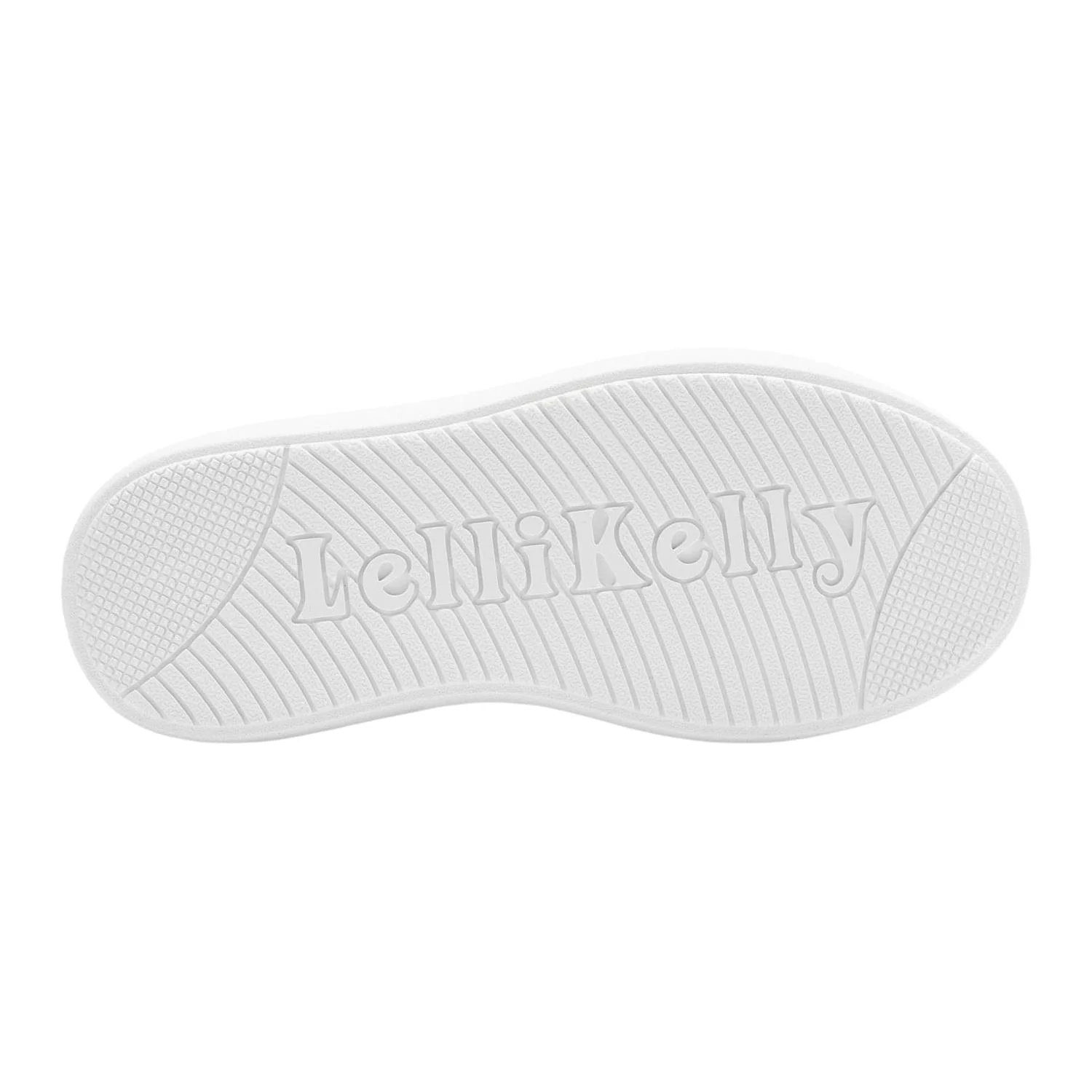Lelli Kelly MLAA4017 (BI01) Mia White Sequined Heart Faux Leather Trainers - Image 5