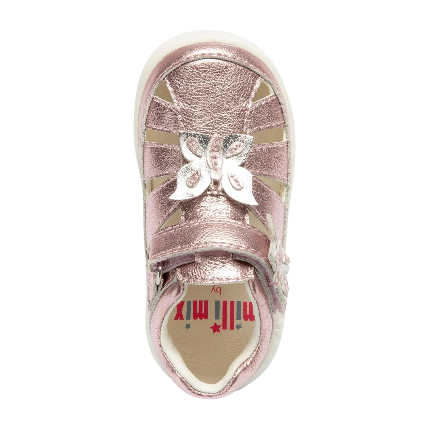 Lelli Kelly MXCA4125 (RO01) Raya Rosa Metallic Leather Butterfly Sandals - Image 4